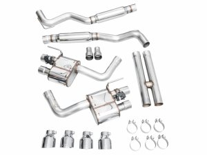 Ford Mustang Performance Exhaust - AWE Tuning - SwitchPath Cat Back - Chrome Silver - 2024+